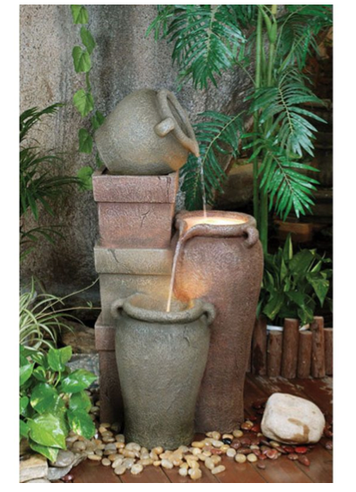 Fibreglass Pottery Urns Fountain | Whitehouse Gardens - water feature ...